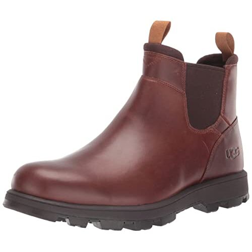 UGG Heren Hillmont Chelsea Boot, Kastanjebruin leer, 43 EU