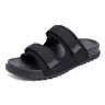 SANGHUN Diabetische Slippers Heren Wide Fit Geheugenschuim Diabetische Slippers Artritis Oedeem Gezwollen Slippers voor Diabetici-Black 45 EU