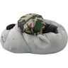 Tierhausschuhe Herren Hausschuhe Hund Army, Grau, 45/46, TH-BAG