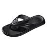 Generic Casual Flip Flops Schoenen Voor Mannen 2024 Mode Nieuwe Mannen Schoenen Mode Strand Flip Flops Platte Teen Sandwich Strand Flip Flops Voor Mannen Dudes Mannen Flip Flops, Zwart, 38.5 EU