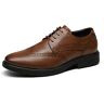 Bruno Marc Herenschoenen, klassieke business bruiloft party veterschoenen schoenen Derby Oxford veterschoenen veterschoenen, bruin, 44 EU