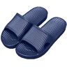 APIKA Dames- en Heren Antislip Slip-on Slippers Binnengebruik Buitengebruik Bad Sandaal Zacht Schuim Zool Zwembad Schoenen Huis Thuis Glijbaan (44/45 EU, Marine blauw)