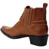 Us Brass Heren Eastwood Slip On Harness Twin Gusset Western Heel Cubaanse Enkelhak Cowboy Laarzen UK Maten 7-12, bruin, 39.5 EU