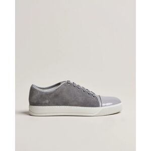 Lanvin Patent Cap Toe Sneaker Light Grey