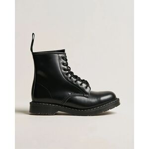 Solovair 8 Eye Derby Boot Black Shine