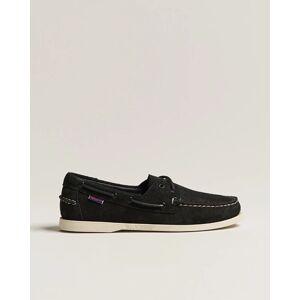 Sebago Docksides Suede Boat Shoe Black