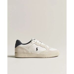 Polo Ralph Lauren Court Luxury Leather/Suede Sneaker White