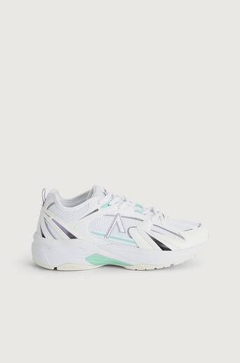 Arkk Copenhagen Sneakers Oserra Mesh S-Sp White Pastel Mint - Men Hvit  Male Hvit