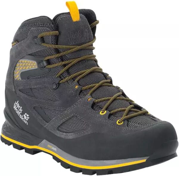 Jack Wolfskin Force Crest Texapore Mid - Sko - Black/Burly Yellow - 45