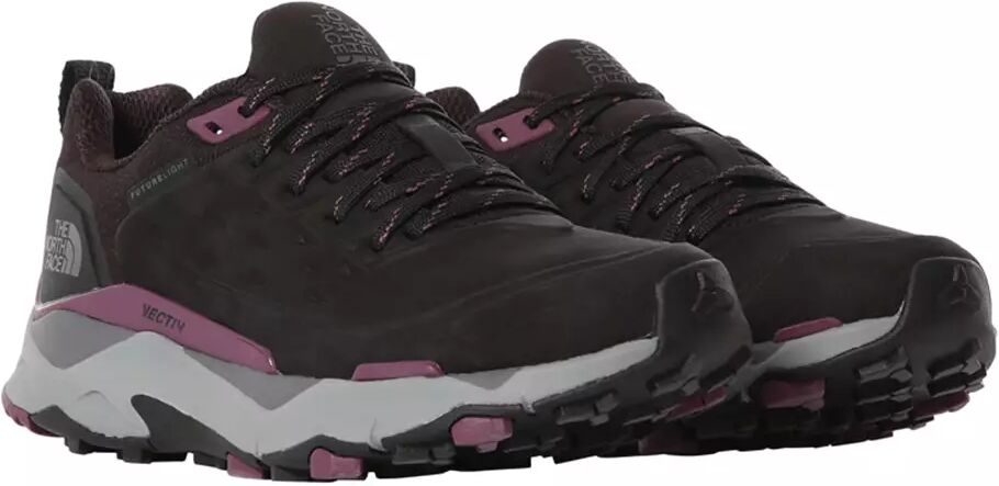 The North Face W Vectiv Exploris Futurelight Leather - Sko - Black/Pikes Purple - 40.5