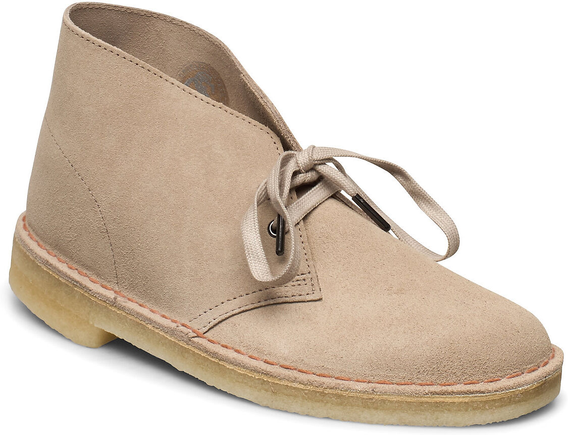 Clarks Originals Desert Boot Sand Suede, G, 7 Semskede Boots Snøresko Beige Clarks Originals