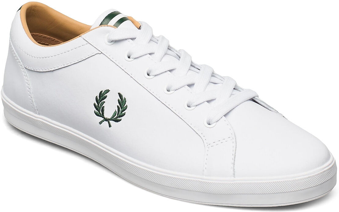 Fred Perry Baseline Leather Lave Sneakers Hvit Fred Perry