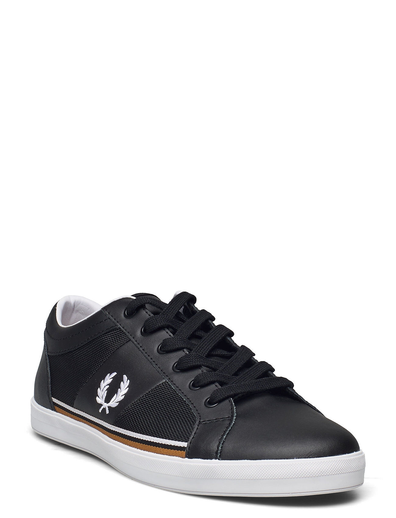 Fred Perry Baseline Tipped Poly/Lthr Lave Sneakers Svart Fred Perry