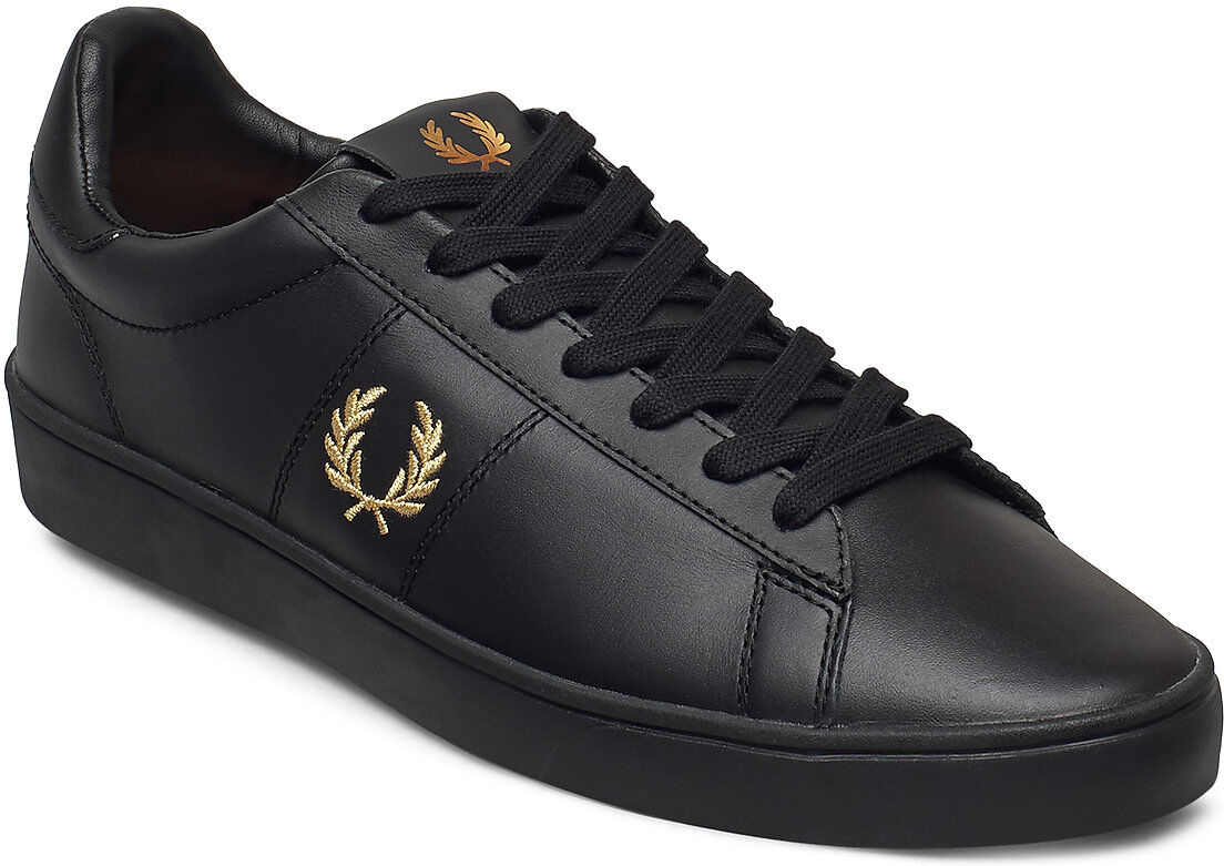 Fred Perry Spencer Leather Lave Sneakers Svart Fred Perry