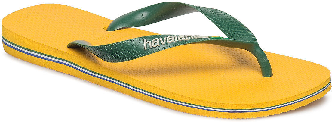 Havaianas Hav Brazil Logo Shoes Summer Shoes Flip Flops Gul Havaianas