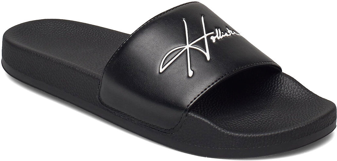 Hollister Hco. Guys Accessories Shoes Summer Shoes Pool Sliders Svart Hollister