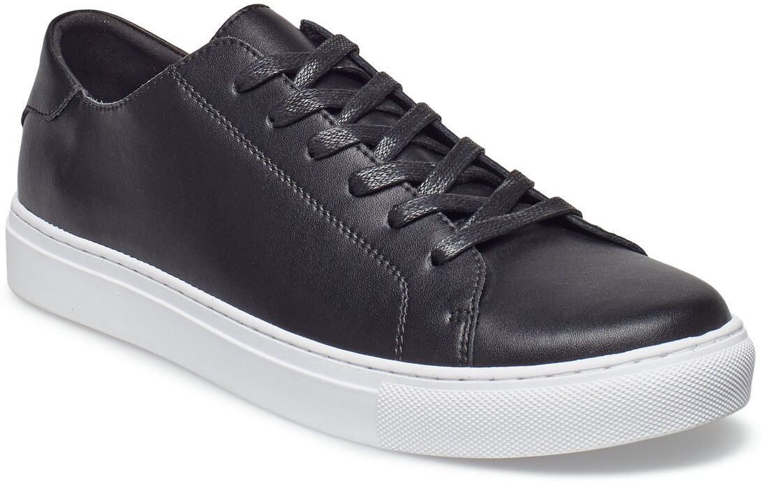 Lindbergh Leather Sneaker Lave Sneakers Svart Lindbergh