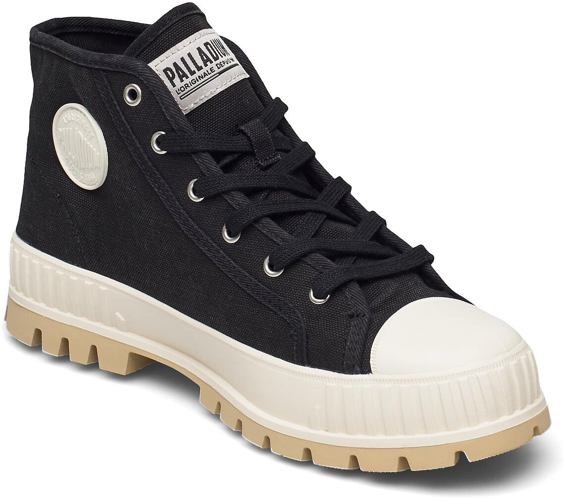 Palladium Pallashock Mid Og Høye Sneakers Svart Palladium