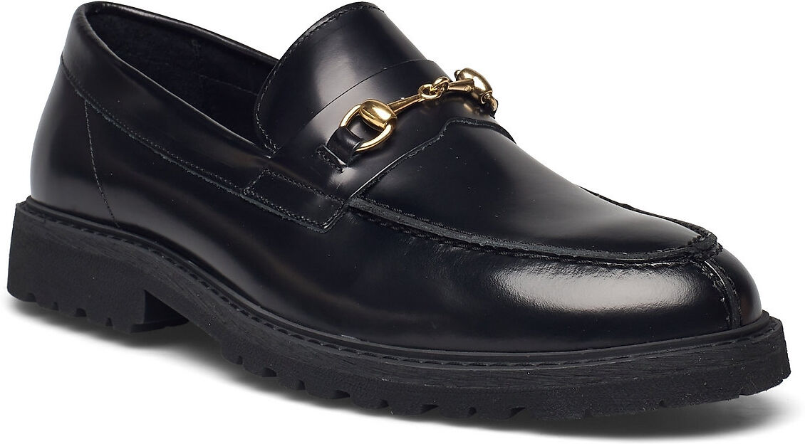 Selected Homme Slhdaniel Leather Horsebit Loafer B Mokasiner Lave Sko Svart Selected Homme