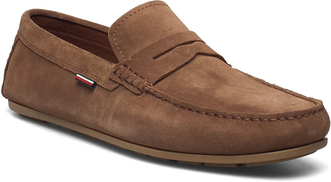 Tommy Hilfiger Classic Suede Driver Mokasiner Lave Sko Brun Tommy Hilfiger