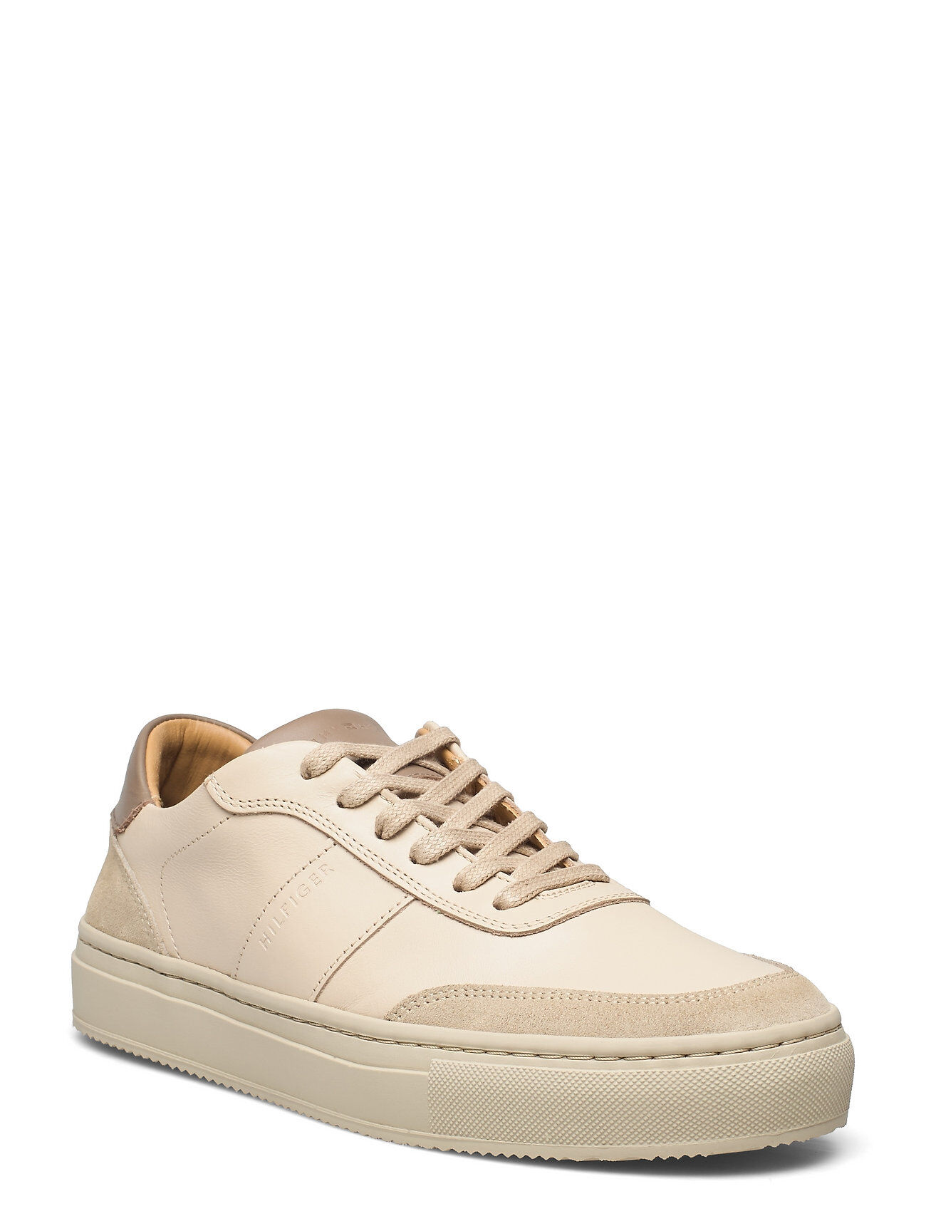 Tommy Hilfiger Premium Cupsole Stripe Leather Lave Sneakers Beige Tommy Hilfiger