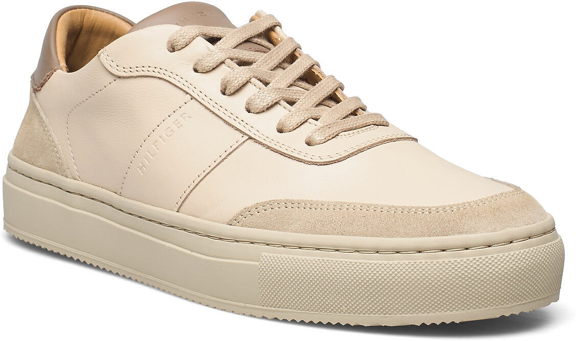 Tommy Hilfiger Premium Cupsole Stripe Leather Lave Sneakers Beige Tommy Hilfiger