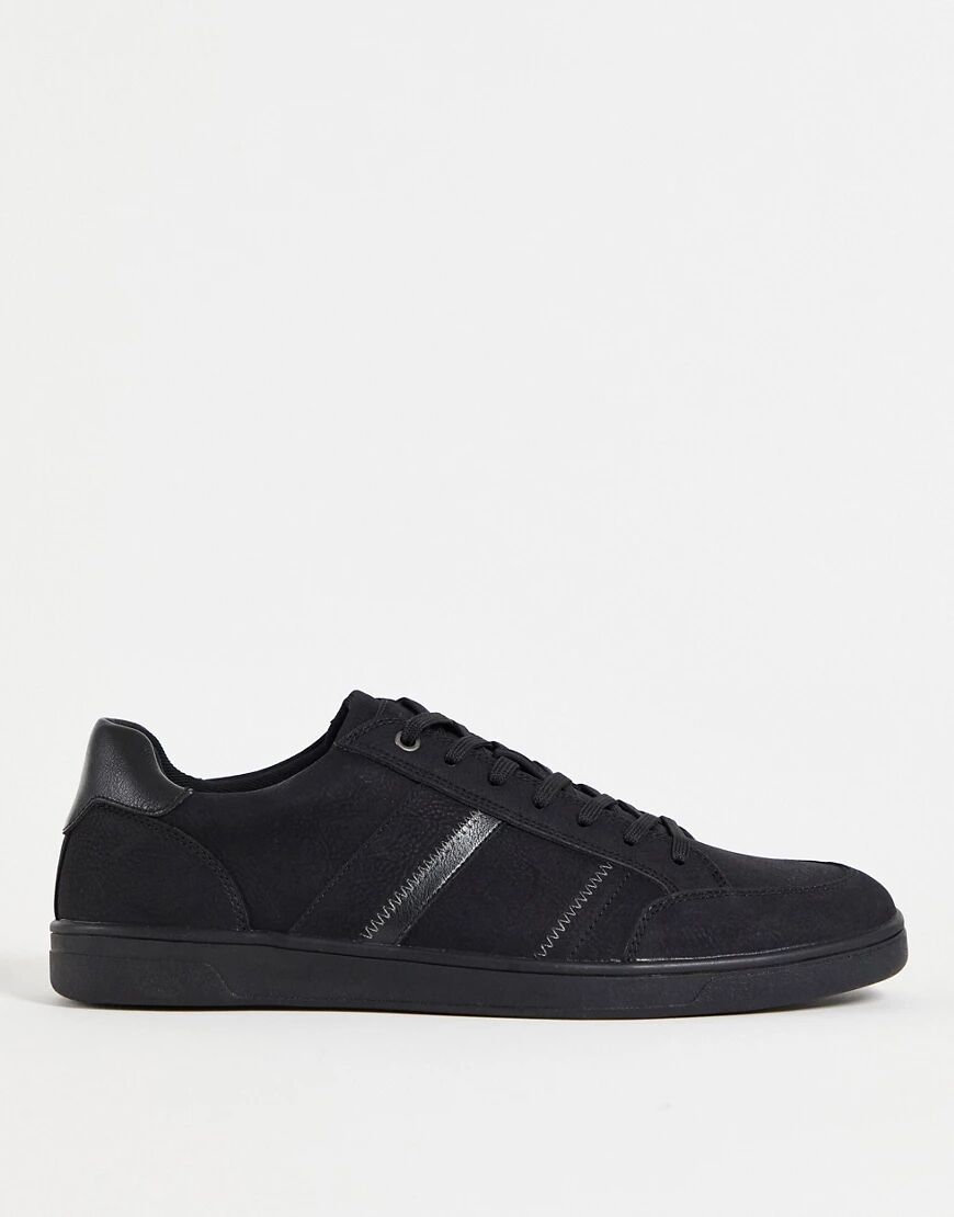 ALDO dunkeld side stripe trainers in black  Black