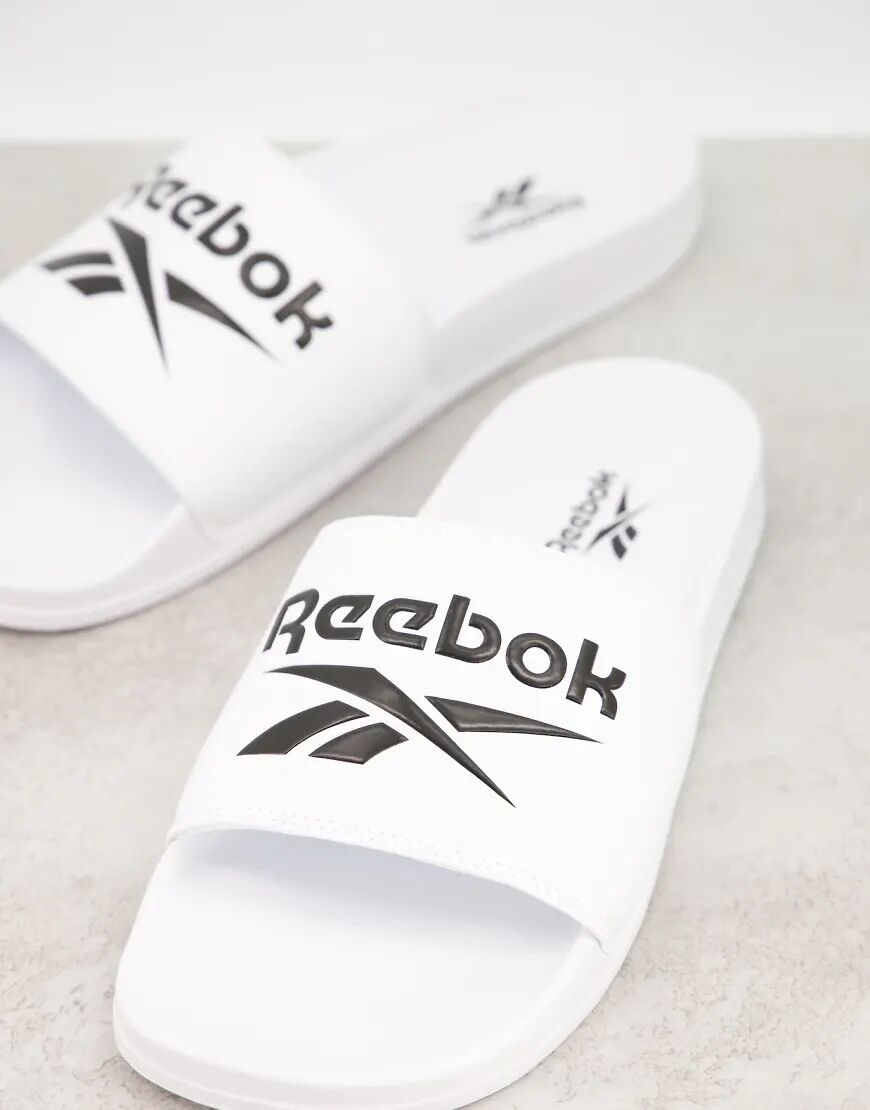 Reebok Classics sliders in white  White