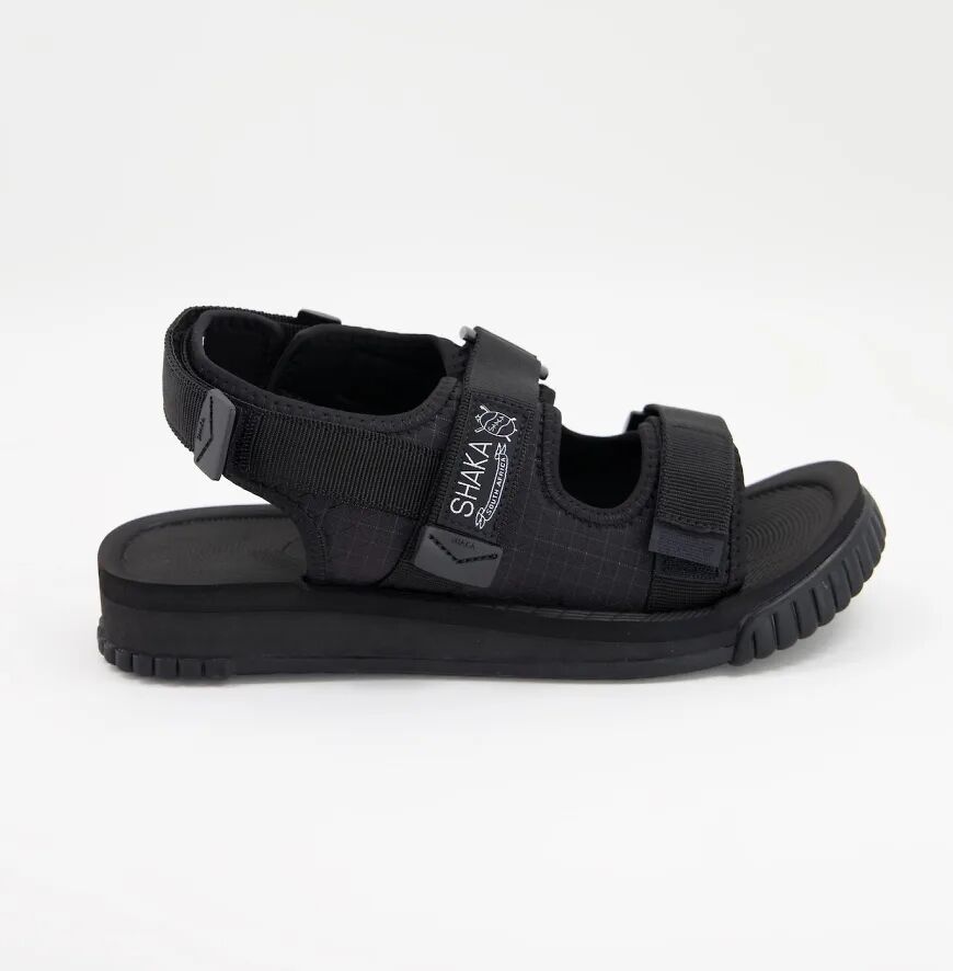 Shaka ranger spectra sandals in black  Black