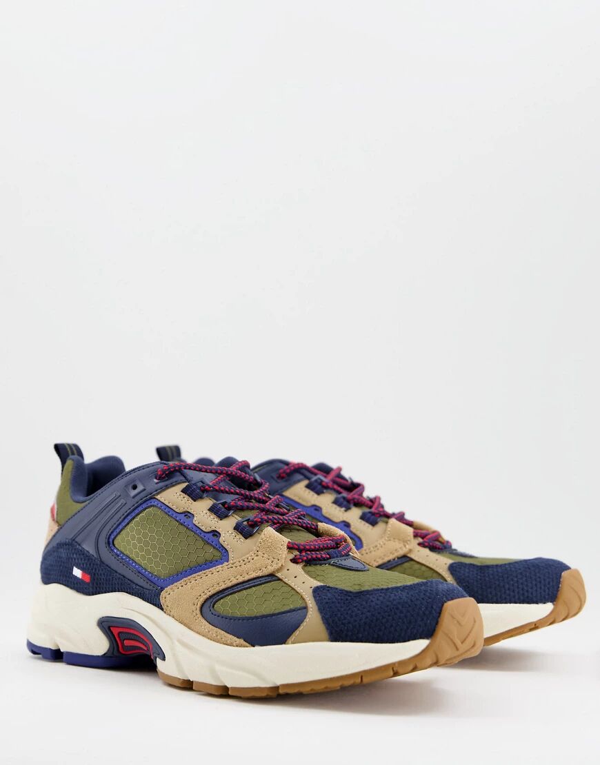 Tommy Jeans archive mix runner trainers in multi  Multi