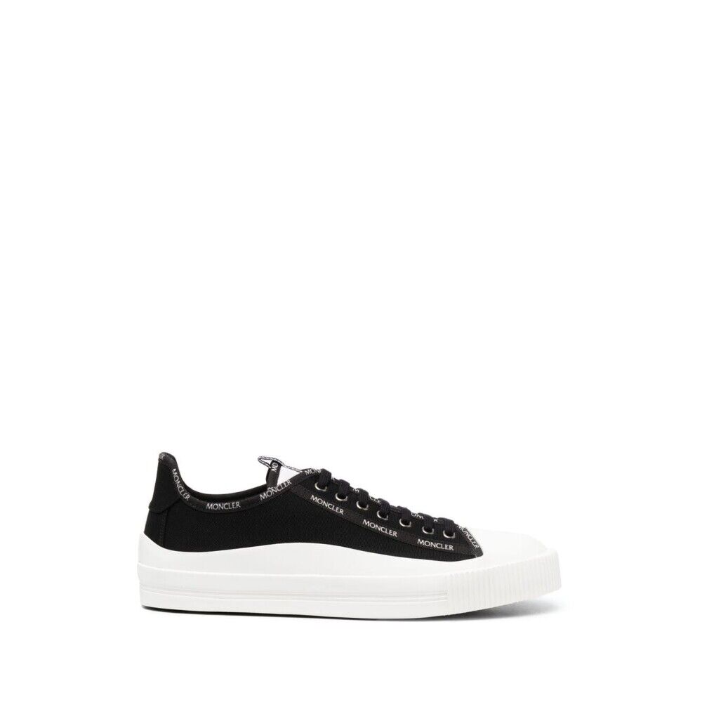 Moncler Glissiere Low Top Canvas Sneakers Sort Male