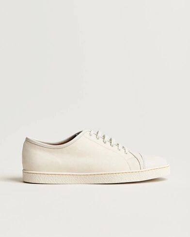 John Lobb Levah Sneaker Chalk Velveteen Calf