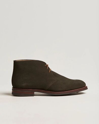 Crockett & Jones Chiltern Dainite Chukka Boot Green Suede