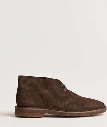 Drake's Clifford Suede Desert Boots Dark Brown