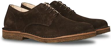 Astorflex Cityflex Plain Toe Derby Dark Brown Suede