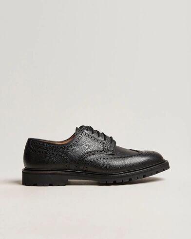 Crockett & Jones Pembroke Derbys Scotch Grain Vibram Black Calf