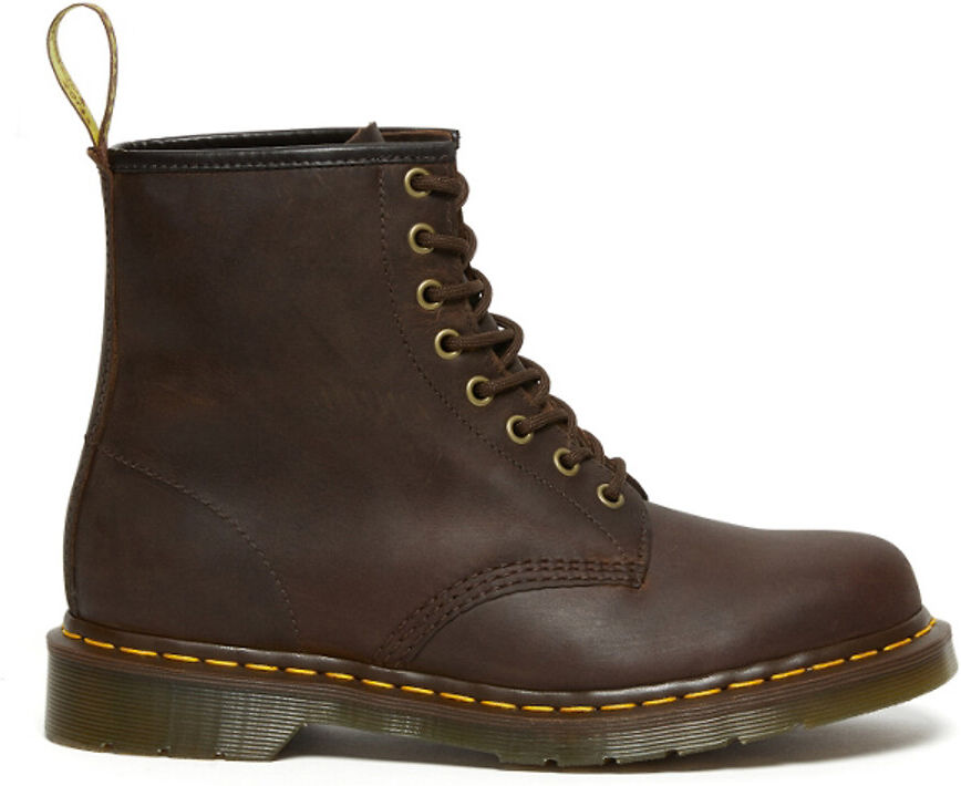 Dr Martens Botas em pele, 1460 Crazy Horse   castanho