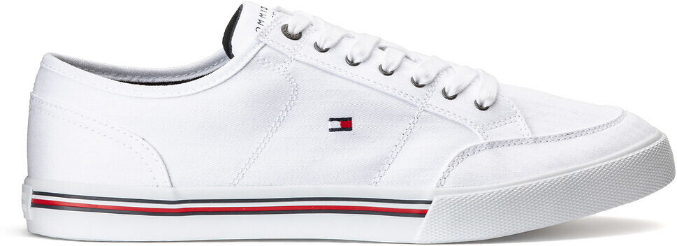 Tommy Hilfiger Sapatilhas em tecido, Core Corporate   Branco