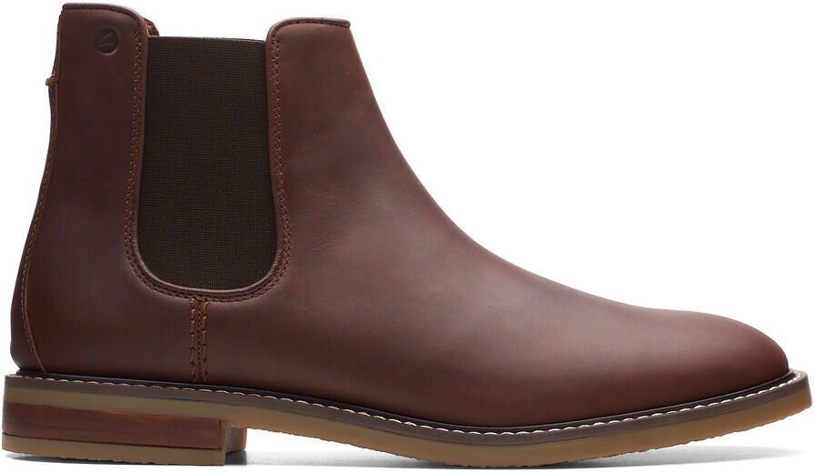 Clarks Botas chelsea em pele, Jaxen   Castanho