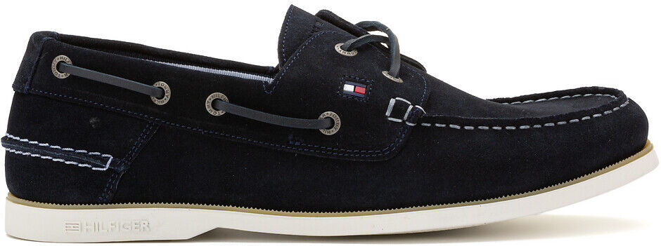 Tommy Hilfiger Sapatos de vela em pele, Classic   Marinho