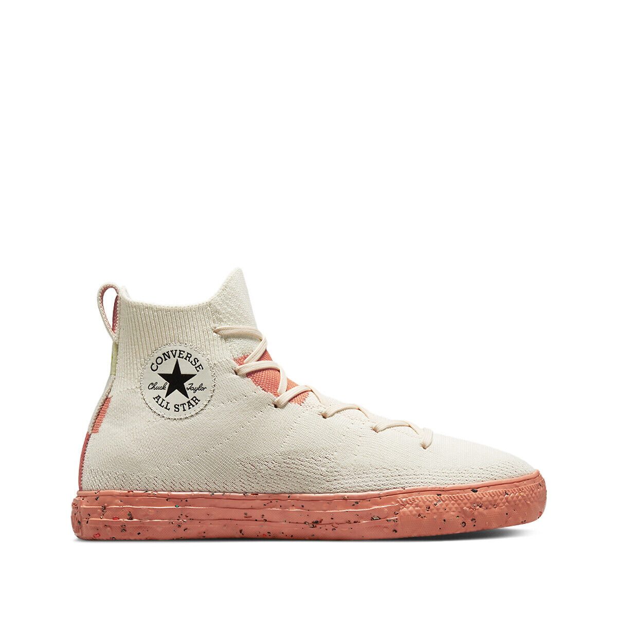 Converse Sapatilhas Chuck Taylor Crater Knit Renew Hi   Marfim