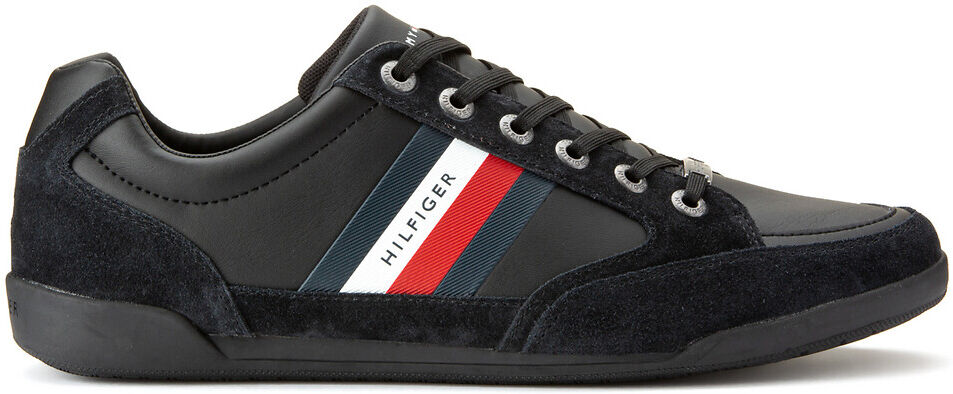 Tommy Hilfiger Sapatilhas Corporate Material Mix   Preto