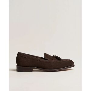 Loake 1880 Russell Tassel Loafer Chocolate Brown Suede