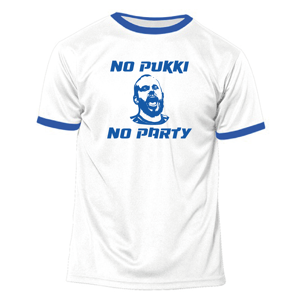 Finsk Fotbollströja No Pukki No PartyXSVit/Blå Vit/Blå