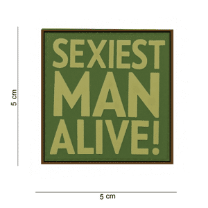 101 INC PVC Patch - Sexiest Man Alive (Färg: Grön)