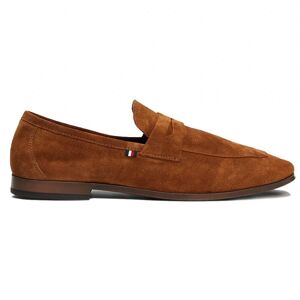 Tommy Hilfiger Mens Lightweight Flexible Suede Loafers - Coconut - 10