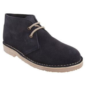 (7 UK, Navy) Roamers Adults Unisex Real Suede Unlined Desert Boots