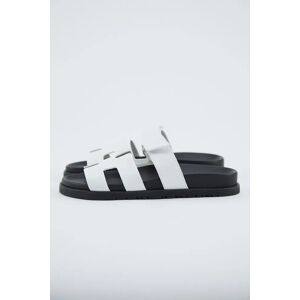 Hermès Chypre Sandals (White/Black) - Size: 43.5EU / 9.5UK / 10.5 - black - Size: 43.5EU / 9.5UK / 10.5US (MENS)