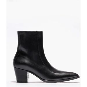 Phixclothing.com Soho 60mm Black Leather Boots - Black / UK 10 EUR 44 US 11 Black UK 10 EUR 44 US 11