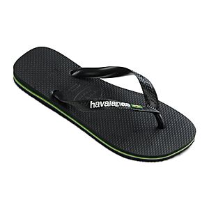 havaianas Men's Brazil Flip Flops  - Brazil Black - Size: 45-46 BR / 12-13 USmale